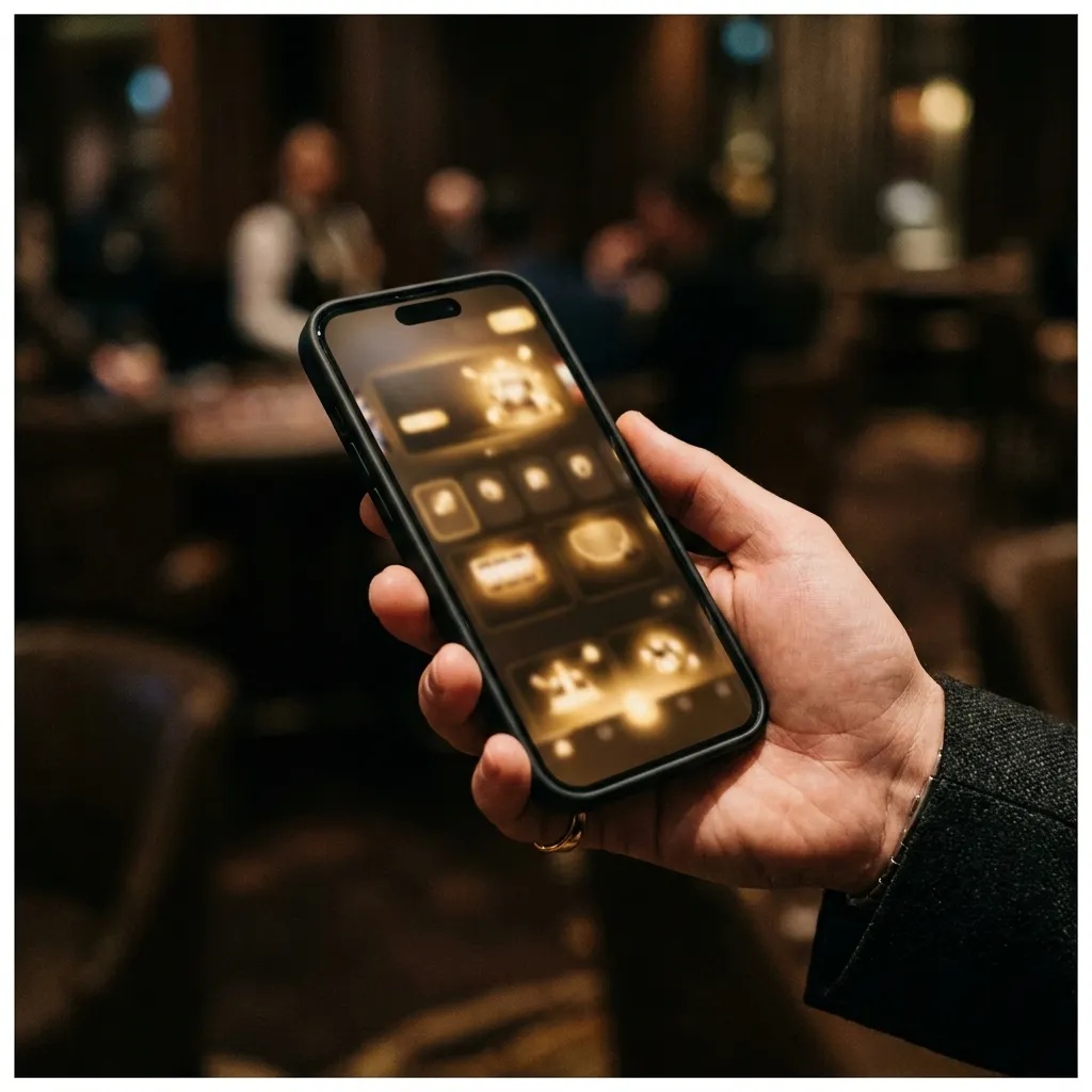 Smartphone casino lobby